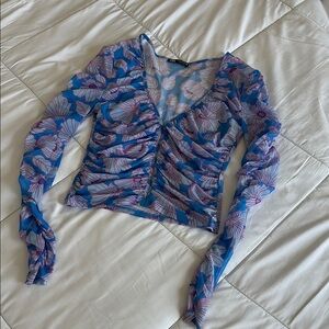 Floral Sheer Top